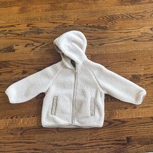 Zara Beige Fleece Jacket size 6
